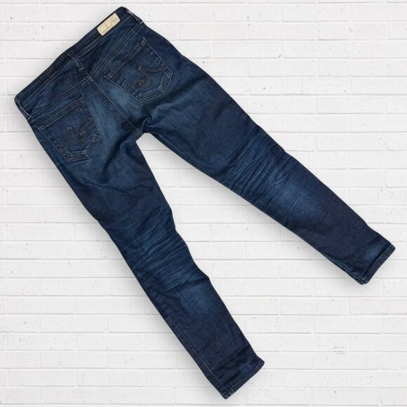 AG Adriano Goldschmied Anthropologie Stevie Ankle Slim Straight Patchwork Jeans - Picture 8 of 9